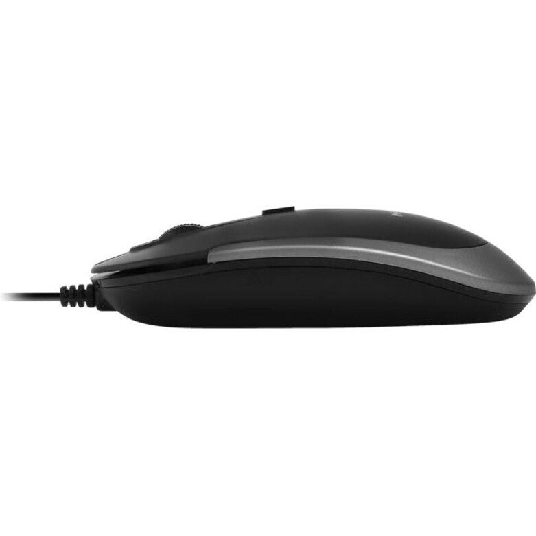 Macally USB-C Optical Quiet Click Mouse for Mac/PC Black & Space Gray (UCDYNAMOUSESG)