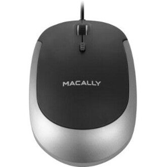 Macally USB-C Optical Quiet Click Mouse for Mac/PC Black & Space Gray (UCDYNAMOUSESG)