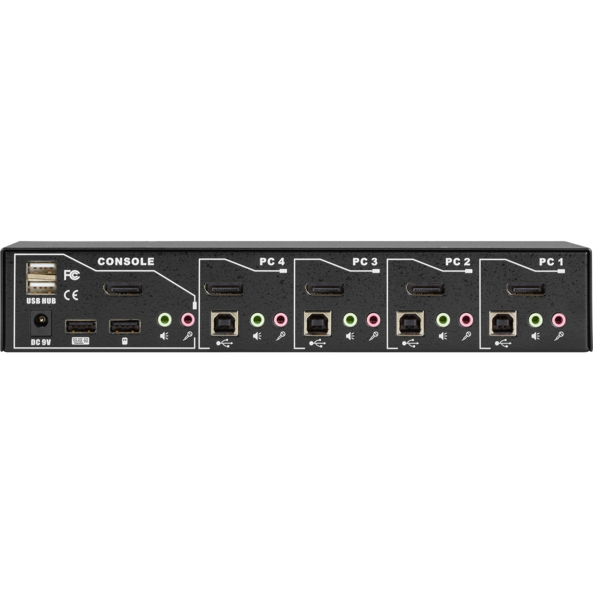 Black Box 4K60 DisplayPort Single-Head KVM Switch - 4-Port (KV6204A)