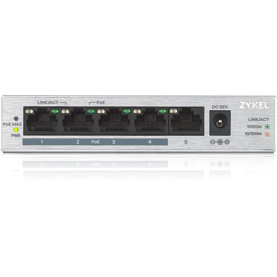 ZYXEL 5-Port GbE Unmanaged PoE Switch (GS1005HP)