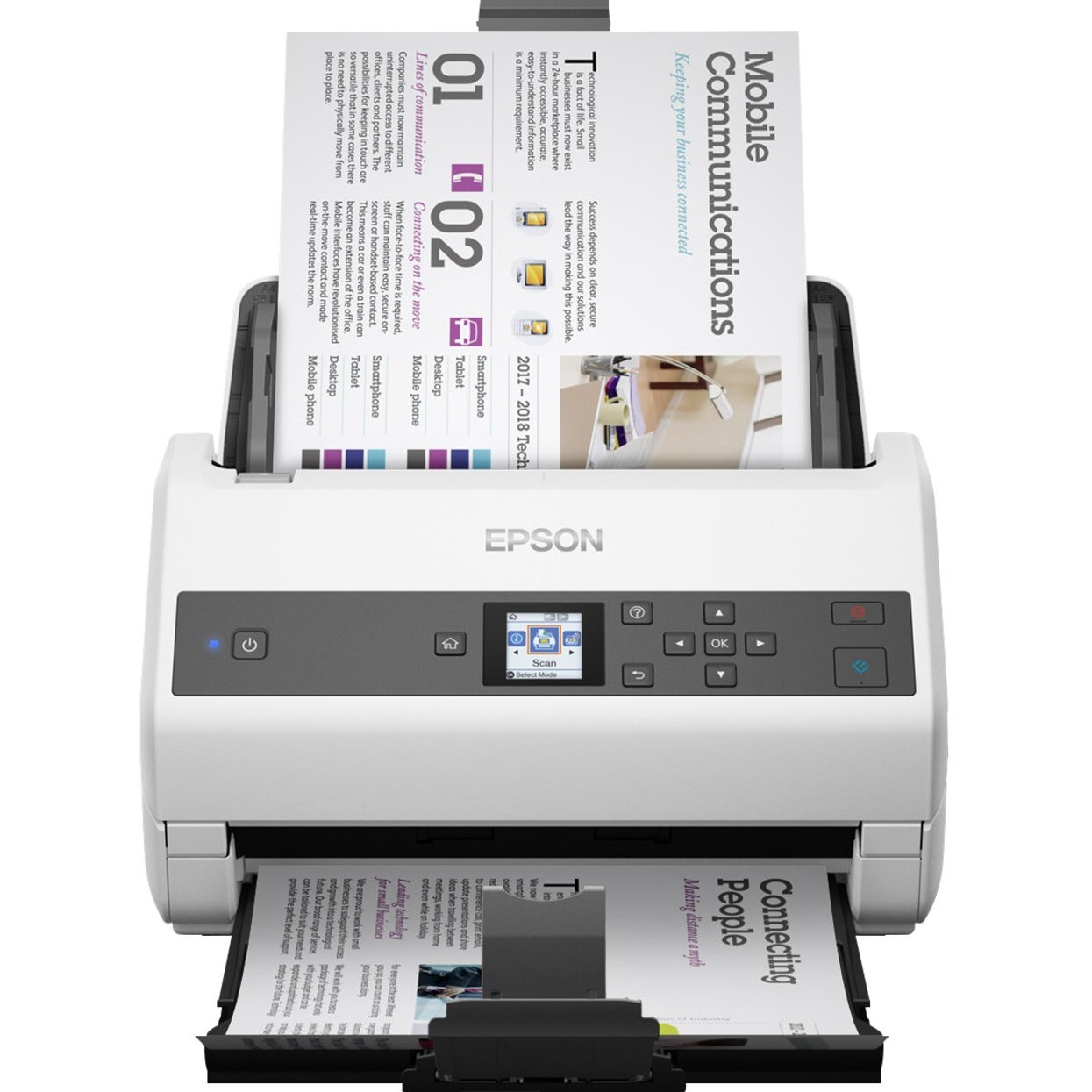 เครื่องสแกนเอกสาร Epson WorkForce DS-870 - 600 dpi แสง (B11B250201)