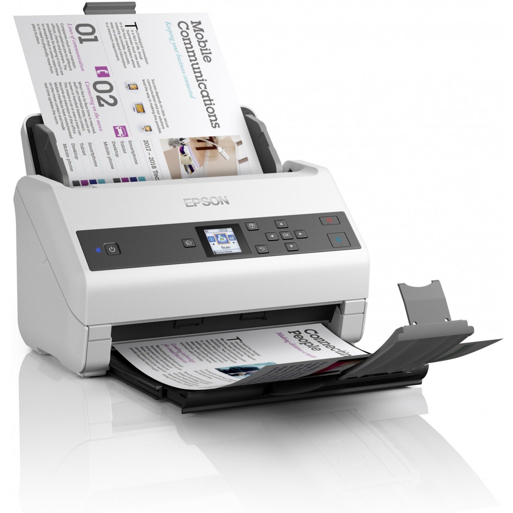 เครื่องสแกนเอกสาร Epson WorkForce DS-870 - 600 dpi แสง (B11B250201)