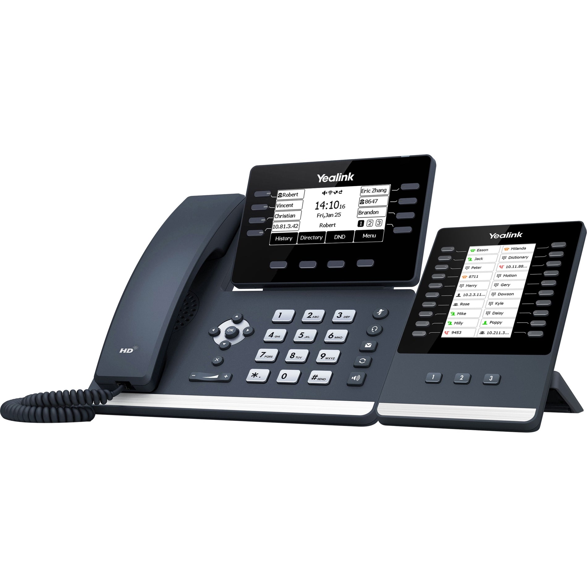 Yealink Prime Business Phone with 3.7 Graphical LCD Screen with Built-In Bluetooth 4.2 (power supply not included) (SIP-T53W)