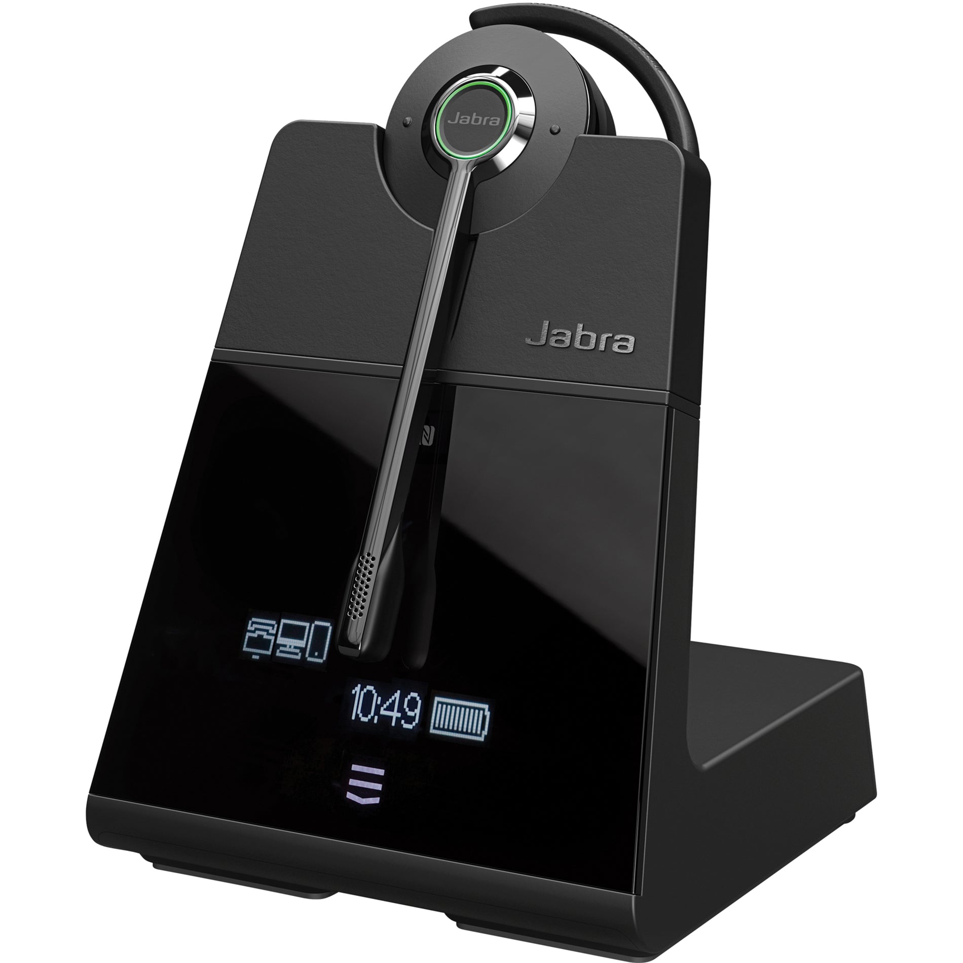 Jabra Engage 75 Mono in charging stand with LED display-alternate-image4