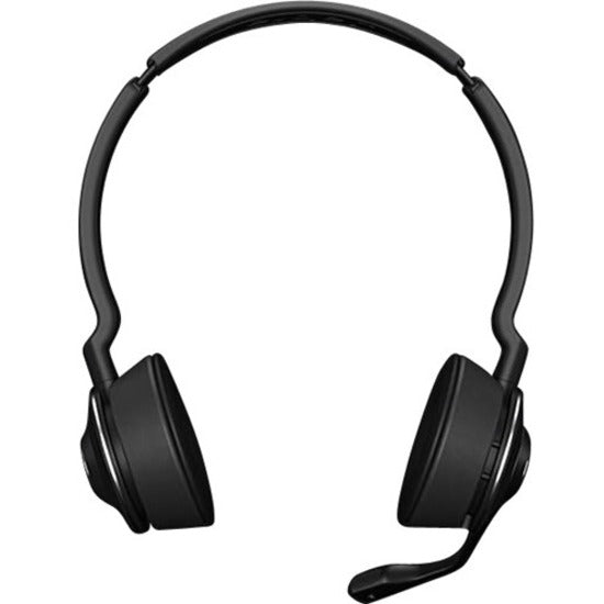 Front view of Jabra Engage 75 headset displaying symmetrical design and professional appearance-alternate-image5