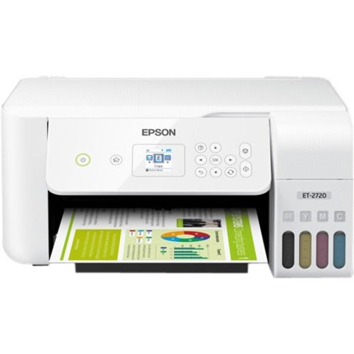 Epson ECOTANK ET-2720 ALL-IN-ONE PRINTER WHITE (C11CH42202)