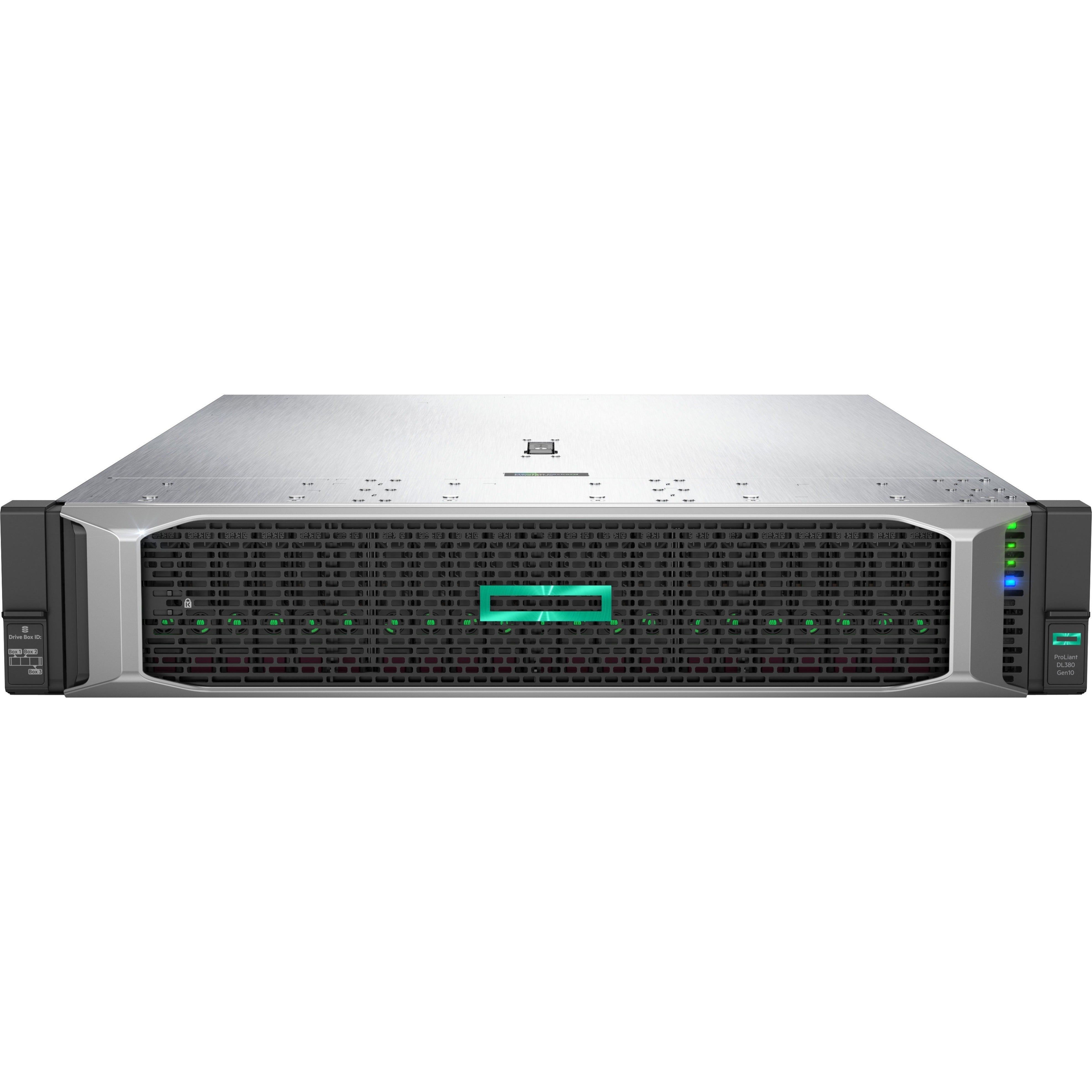 HPE E ProLiant DL380 G10 Serveur Rack 2U - 1 x Intel Xeon Silver 4210 220 GHz - 32 Go RAM - Contrôleur SAS 12 Gb/s (P02464-B21)