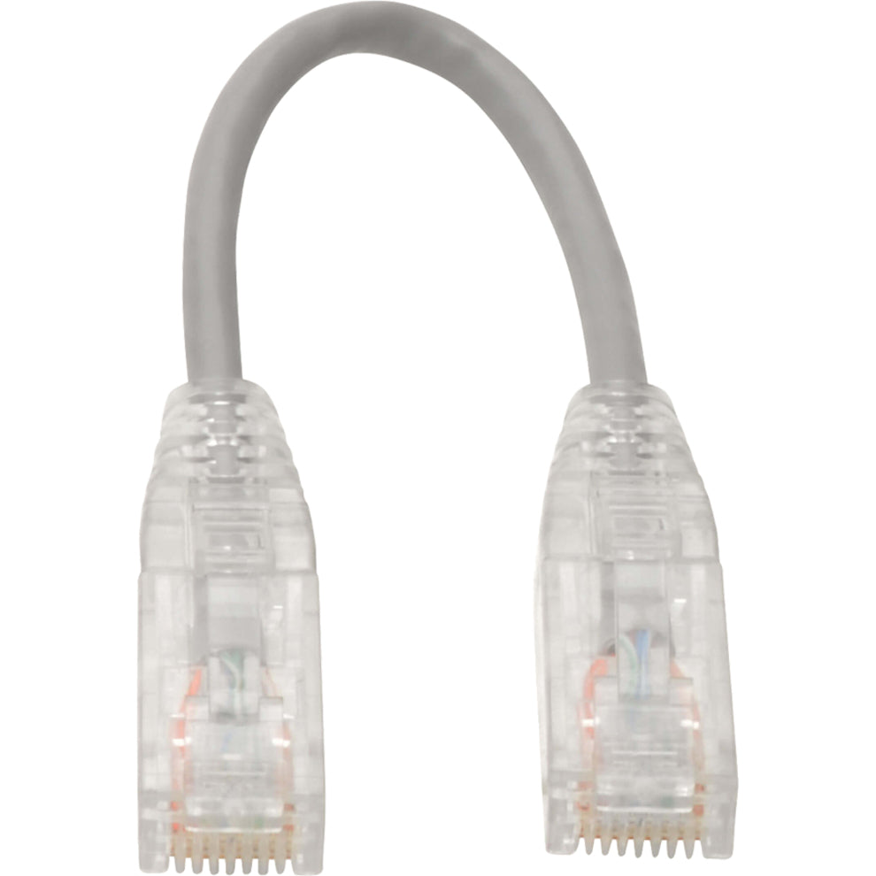 Curved view of Cat6 cable showing flexibility and strain relief-alternate-image4