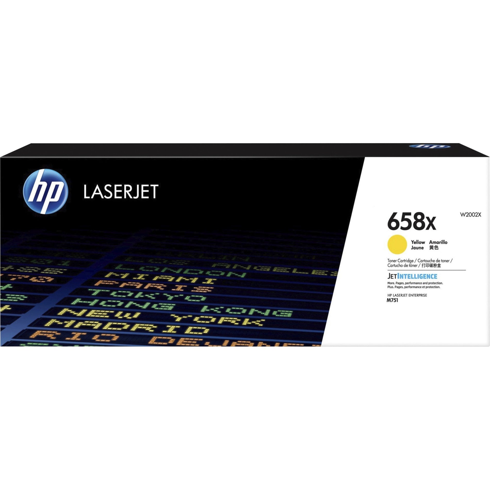 HP 658X Yellow LaserJet Toner Cartridge (W2002X)