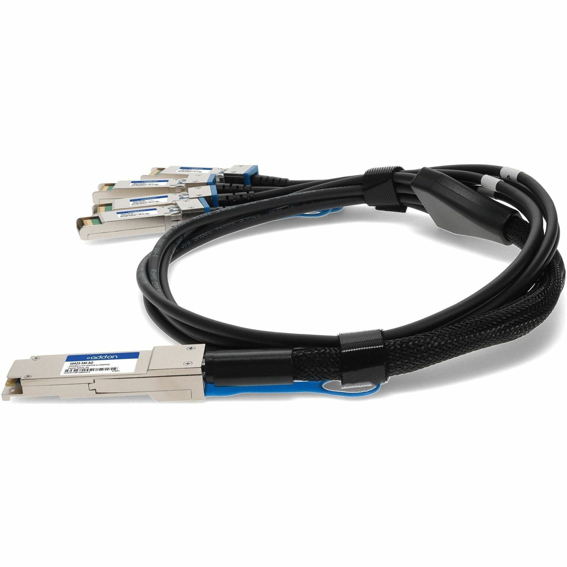 AddOn 10423-5M-AO Câble réseau QSFP28/SFP28 5 mètres 100 Gbit/s Cuivre