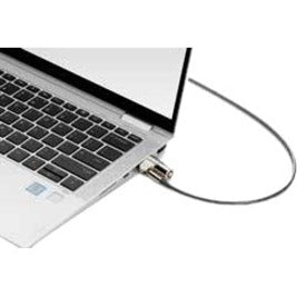 HP Cable Lock connected to laptop security slot demonstrating easy installation-alternate-image2