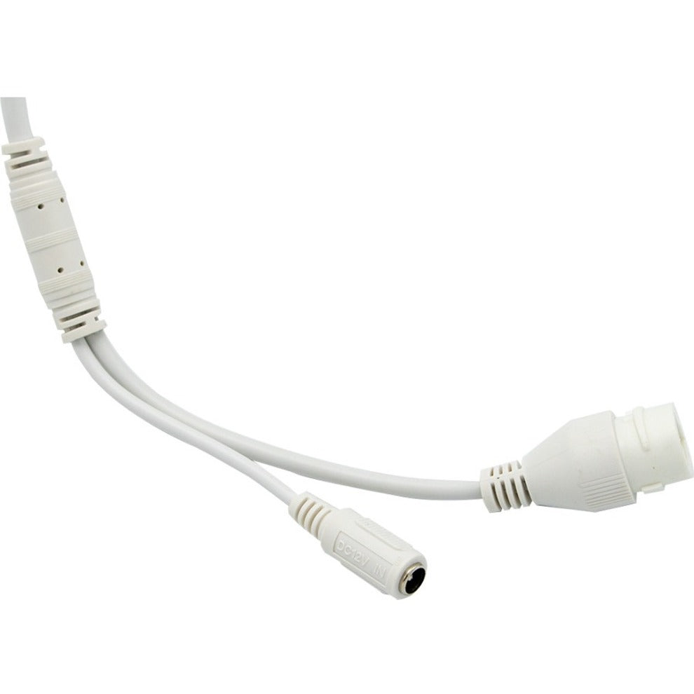 Close-up of Dahua camera's white connection cable and weatherproof connectors-alternate-image3