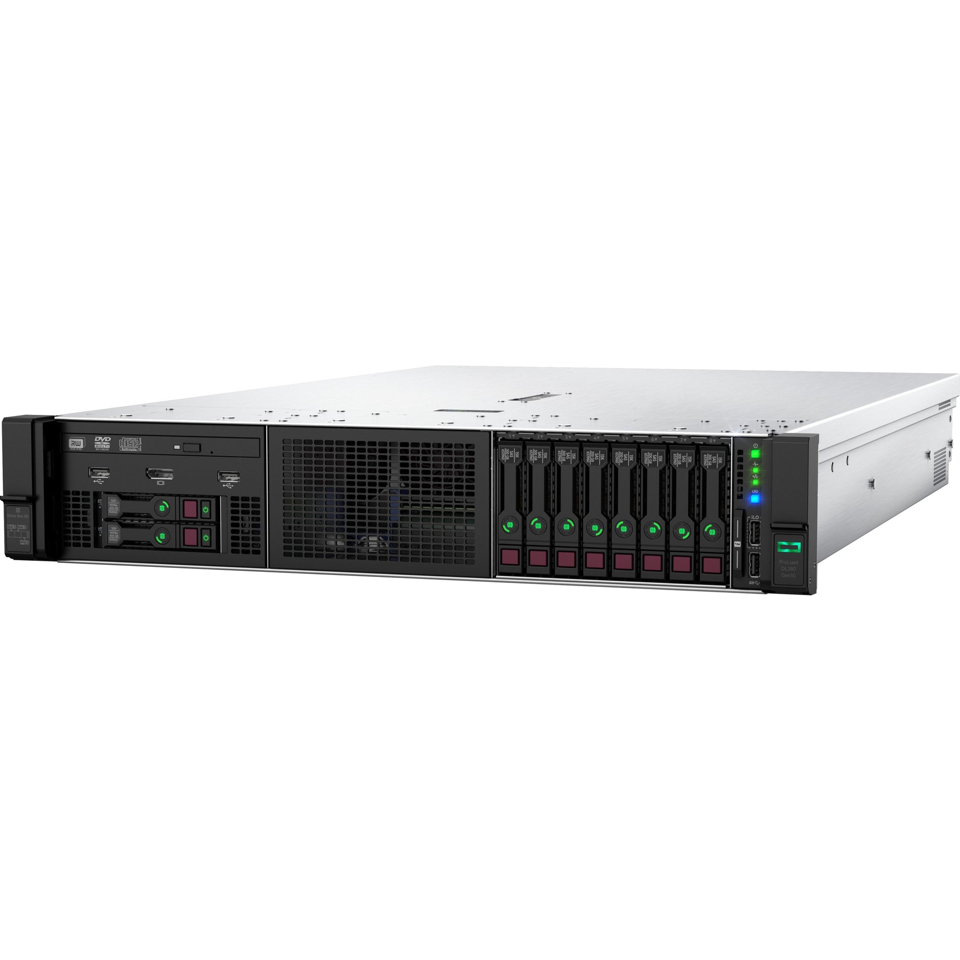 HPE E ProLiant DL380 G10 2U Rack Server - 1 x Intel Xeon Silver 4208 2.10 GHz - 32 GB RAM - Serial ATA/600, 12Gb/s SAS Controller (P20172-B21) [Discontinued]