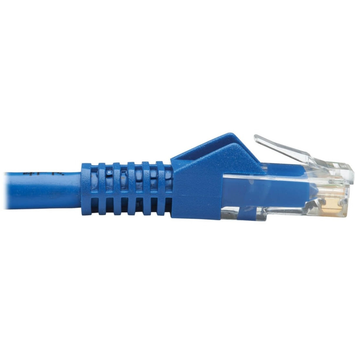 Side view of Cat6 connector showing snagless boot design and strain relief-alternate-image4