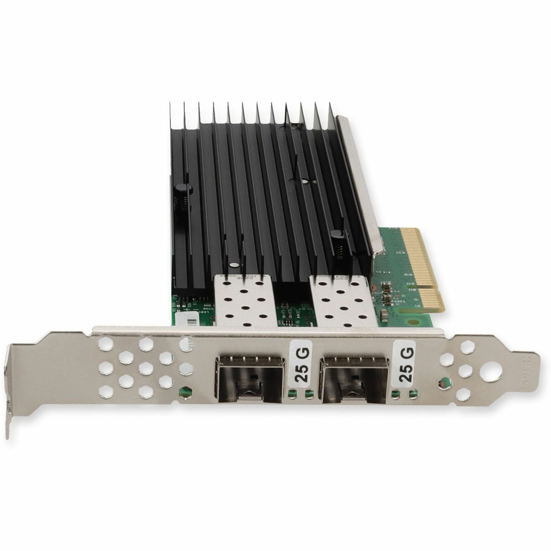 ブランド名：AddOn   製品名：ADD-PCIE3-2SFP28 25Gbs デュアル オープン SFP28 ポート PCIe 3.0 x8 ネットワークインターフェースカード w/PXEブート、25ギガビット イーサネットカード