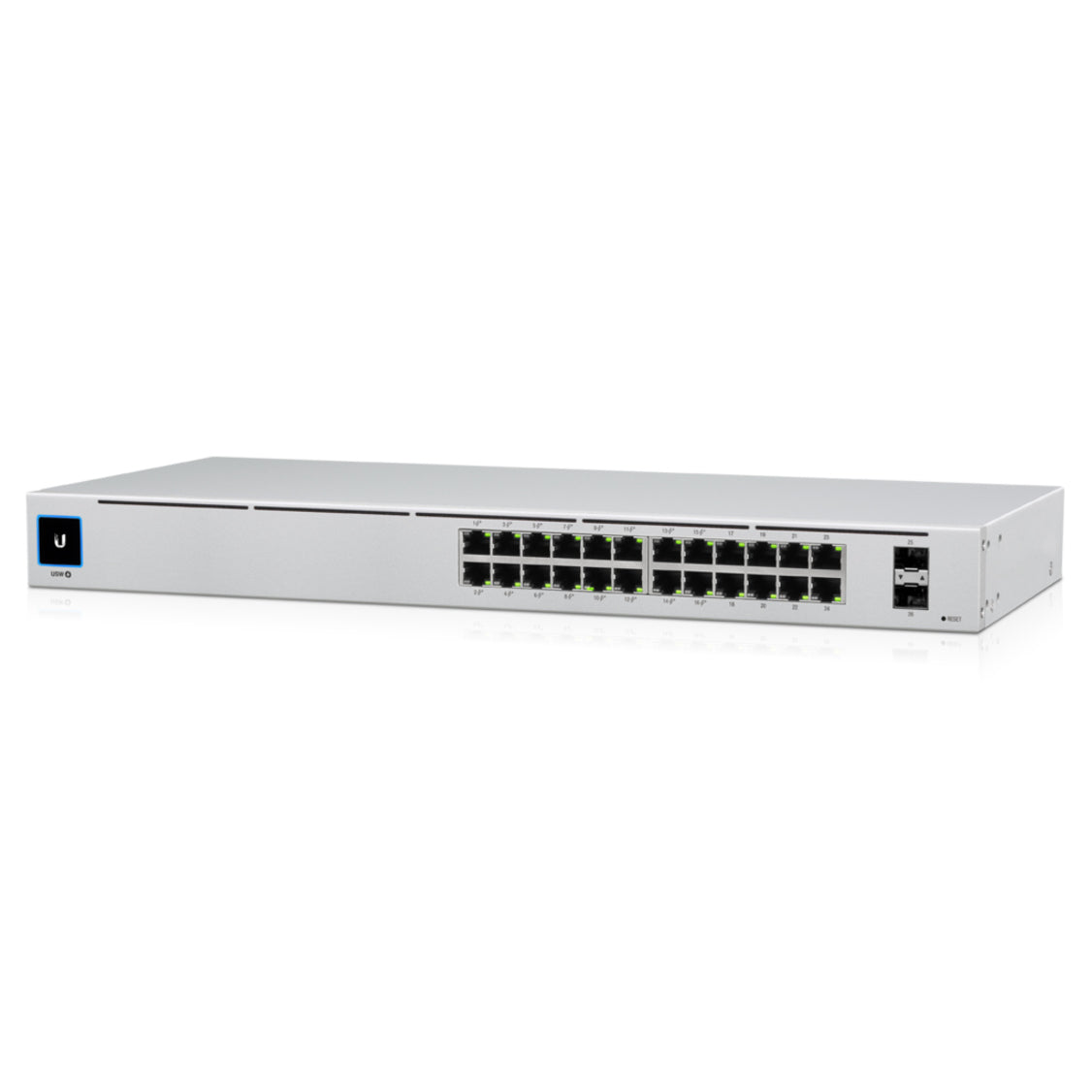 Ubiquiti UniFi USW-24-POE Gigabit Ethernet Switch, 24 RJ45 Ports, 16 PoE+ Ports, 2 SFP Uplinks, Layer 2 Managed, Fanless, Rack-Mountable, Desktop (1 Year Warranty)