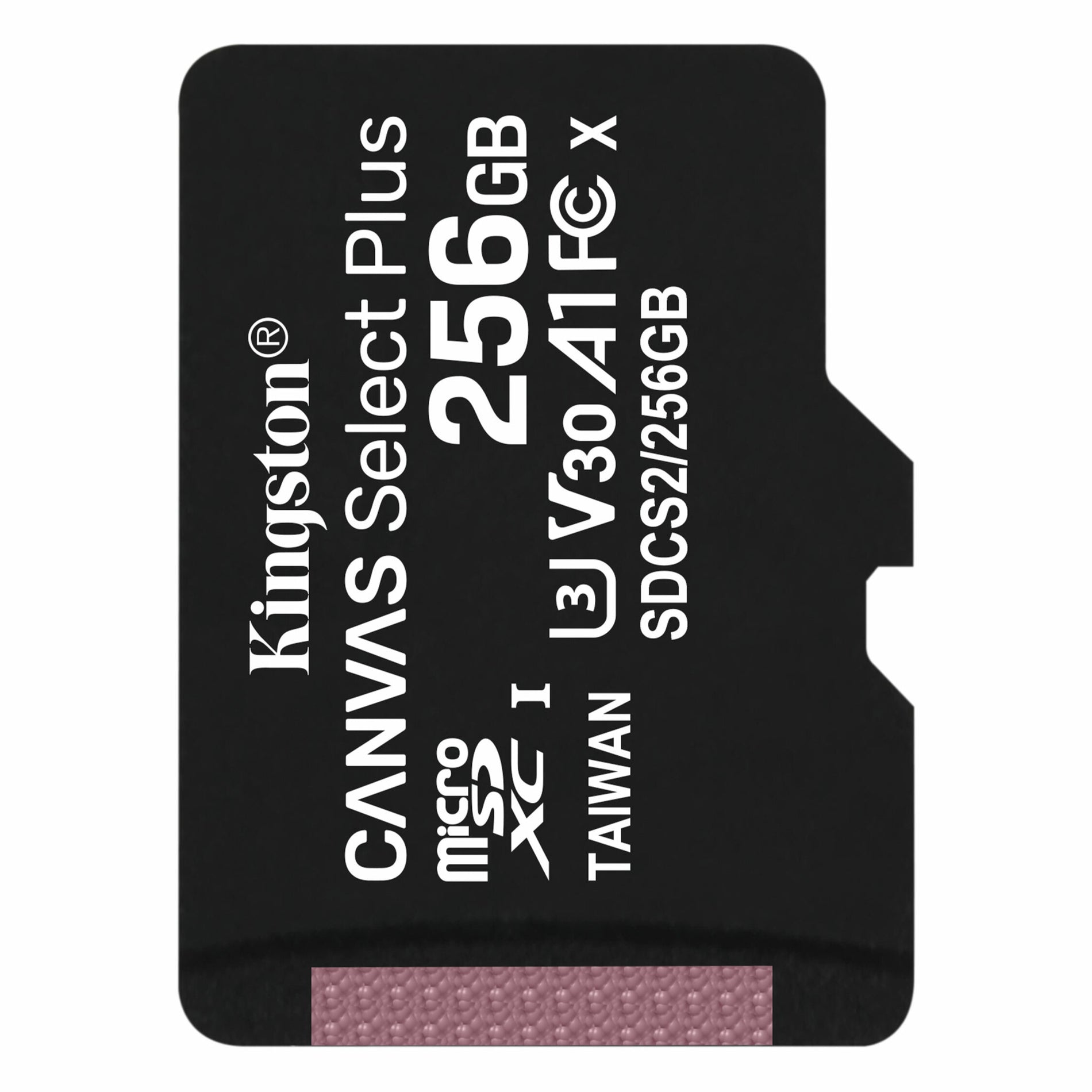 Kingston 256GB micSDXC Canvas Select Plus 100R A1 C10 Single Pack w/o ADP (SDCS2/256GBSP)