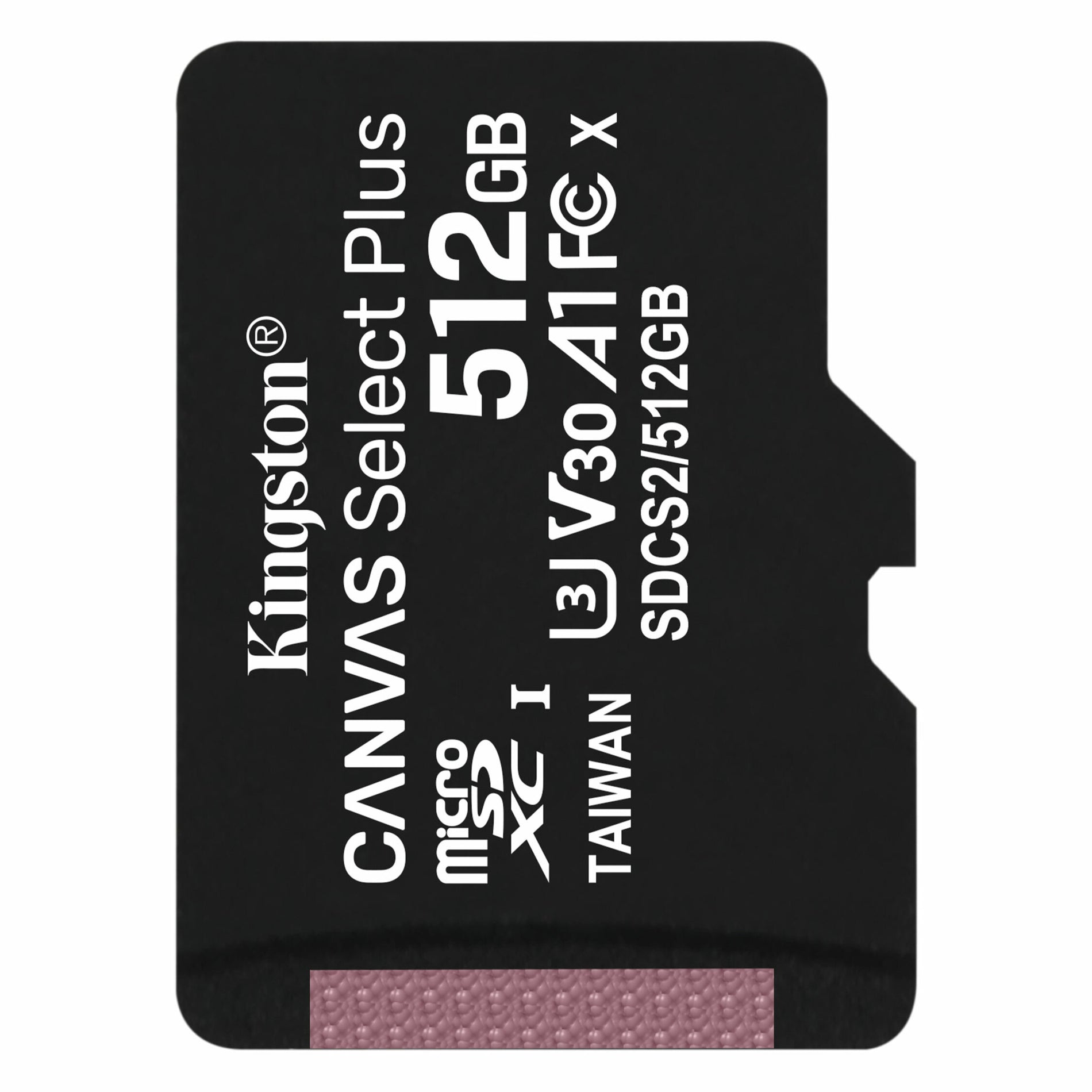 Kingston 512GB micSDXC Canvas Select Plus 100R A1 C10 Single Pack w/o ADP (SDCS2/512GBSP)