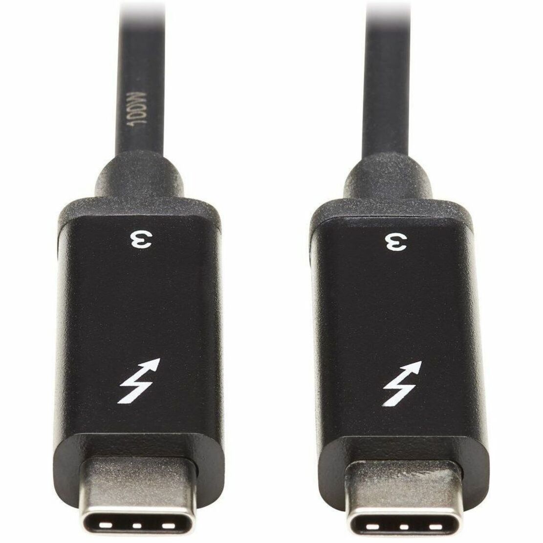 Thunderbolt 3 cable connectors displaying lightning bolt power delivery symbol-alternate-image2