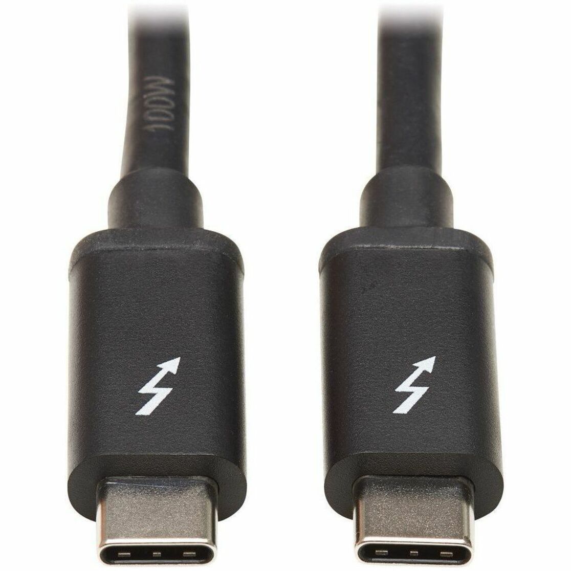 Thunderbolt 3 cable connectors showing lightning bolt power delivery symbol-alternate-image2