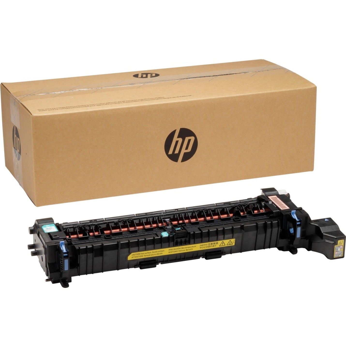 HP LaserJet 220 Fuser Kit shown with product packaging and the fuser unit displaying its precision engineering components-alternate-image1