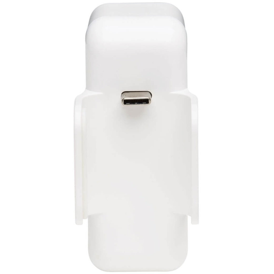 Side view of white charging hub showing USB-C port integration-alternate-image2