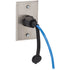 Industrial Cat6 cable mounted on stainless steel wall plate with protective connector housing-alternate-image2