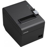 Angled view of Epson TM-T20III thermal printer emphasizing compact design-alternate-image6