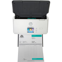 HP ScanJet Pro N4000 snw1 demonstrating document handling with sample invoice scan-alternate-image6