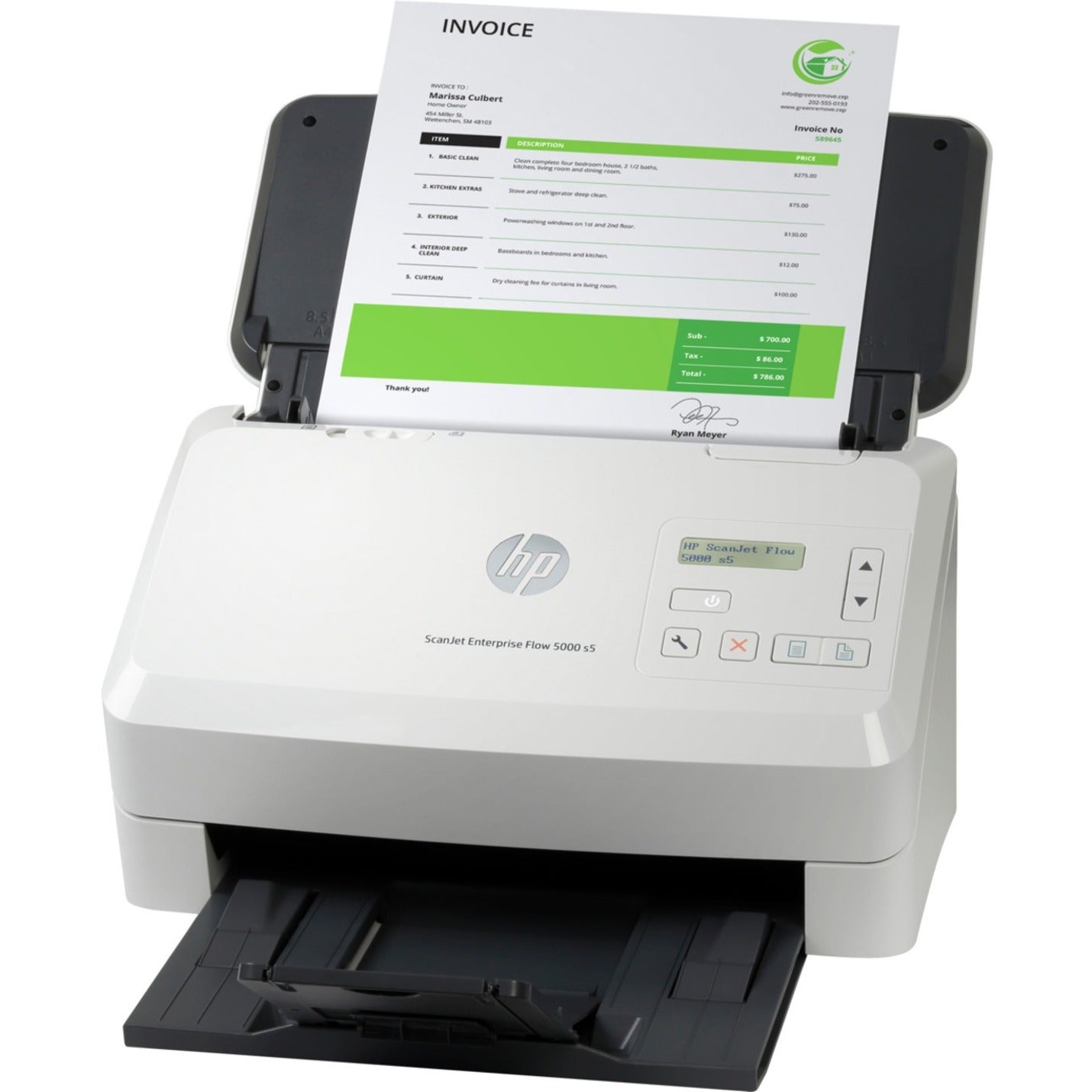 HP ScanJet Enterprise Flow 5000 s5 Scanner HP SJ Ent Flow 5000 s5 Scanner:US/CA MXLA (kein ARCLBR)-DEESFR (6FW09A#BGJ)