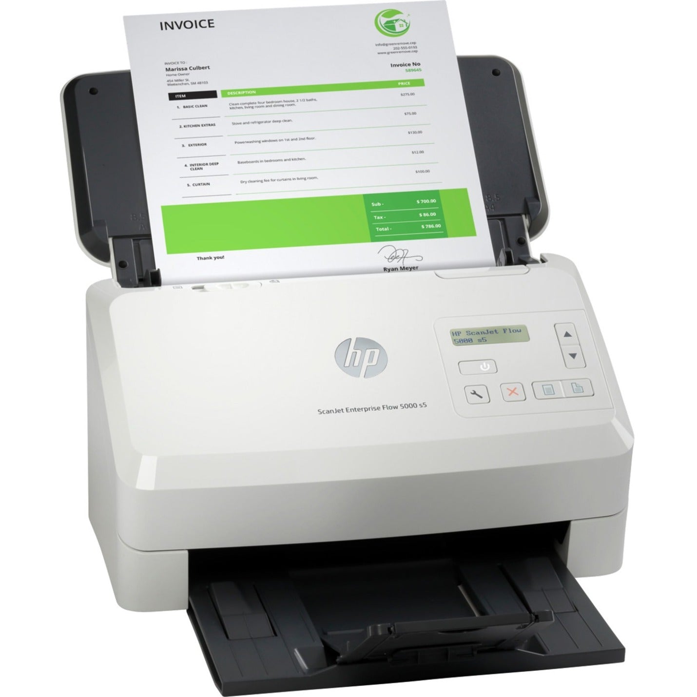 HP ScanJet Enterprise Flow 5000 s5 Scanner HP SJ Ent Flow 5000 s5 Scanner:US/CA MXLA (no ARCLBR)-ITESFR (6FW09A#BGJ)