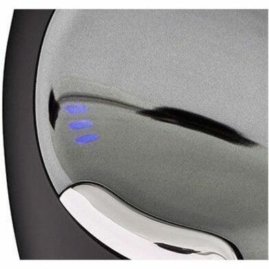 Close-up of Evoluent VerticalMouse D's LED speed indicators showing multiple settings