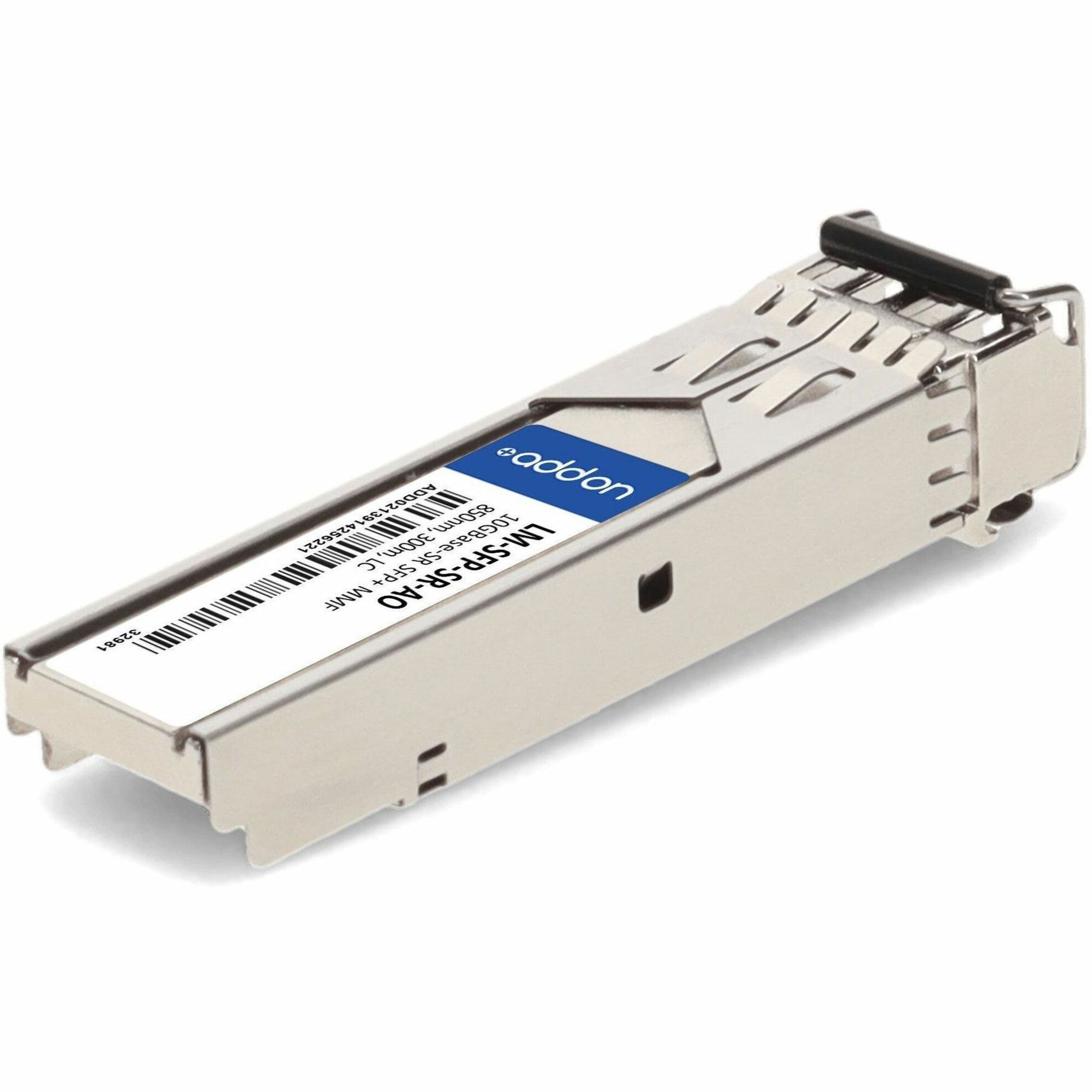 AddOn LM-SFP-SR-AO MSA and TAA Compliant 10GBase-SR SFP+ Transceiver (MMF 850nm 300m LC) Lifetime Warranty (에더넷 SR SR-IOV 지원 10GBASE-X 광섬유 300m 디지털 광신호처리 디지털 확 도서중 워러처)