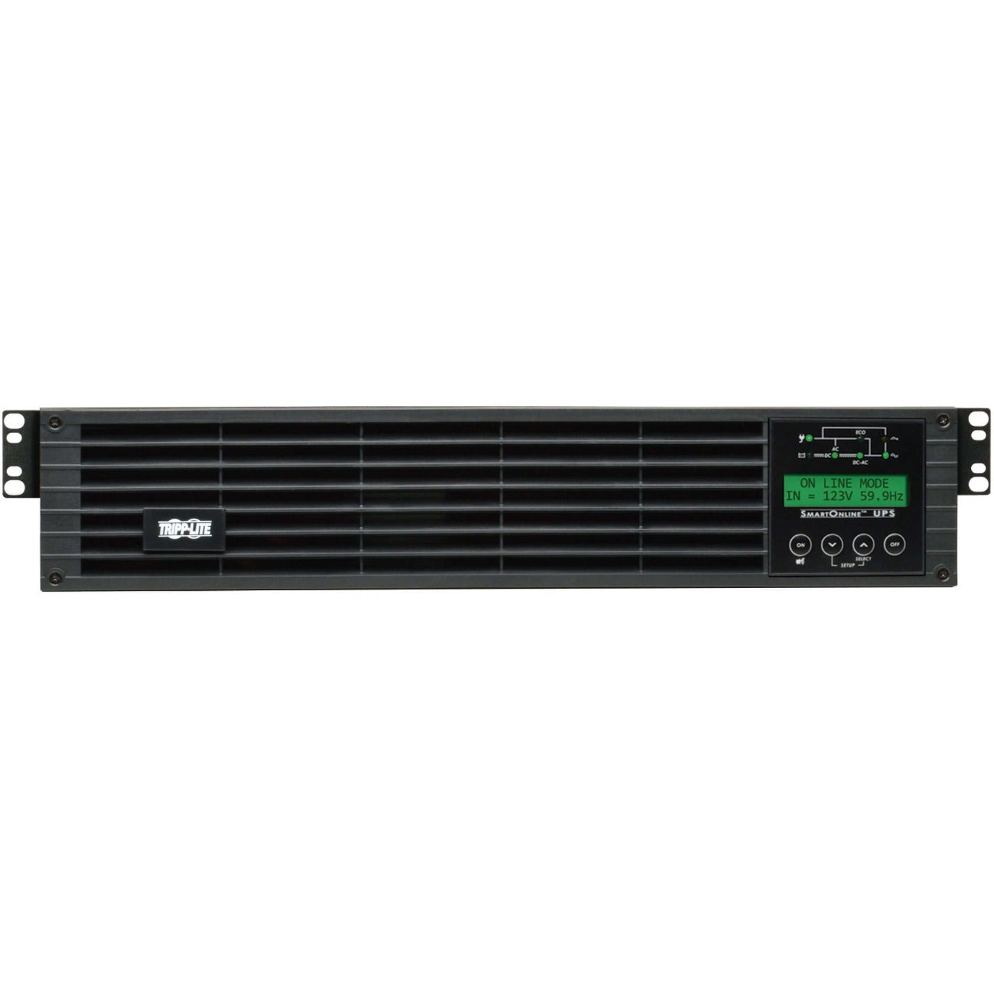 Tripp Lite por Eaton UPS INTELIGENTE EN LÍNEA 2000VA LCD USB DB9 2URM (SU2000RTXLCD2U)