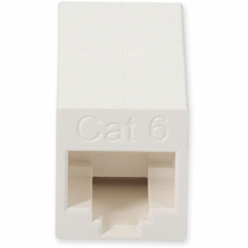 Close-up view of the RJ-45 port on the Cat6 coupler