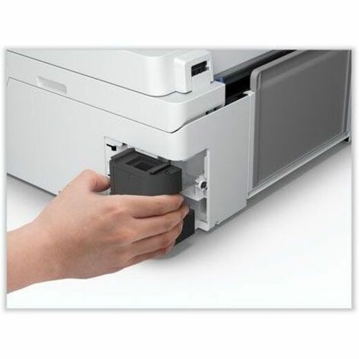 Demonstration of easy maintenance box installation in Epson printer-alternate-image3