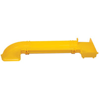 Side view of yellow PVC end cap showing mounting system and profile-alternate-image3