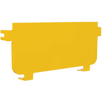 Detailed view of yellow PVC end cap showing mounting features-alternate-image5