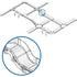 Technical diagram showing cable management system integration and detailed ramp section-alternate-image7