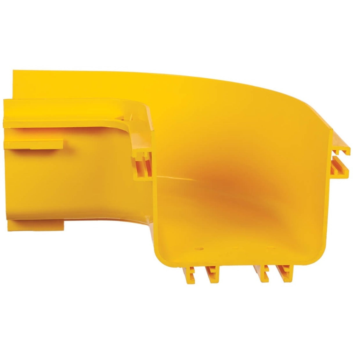 Interior view of yellow fiber routing elbow showing protection features-alternate-image6