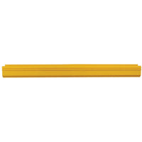 Full-length view of yellow cable management channel showing extended coverage-alternate-image5