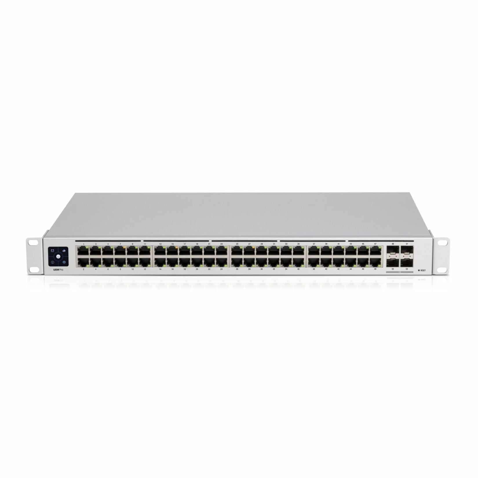 Ubiquiti UniFi Pro Layer 3 Switch, 48 Gigabit Ports, 4x 10G SFP+ Uplinks, Managed Network Switch with SmartPower RPS, Near-Silent Cooling, 1.3 Touch Display - USW-Pro-48 (2 Year Warranty)