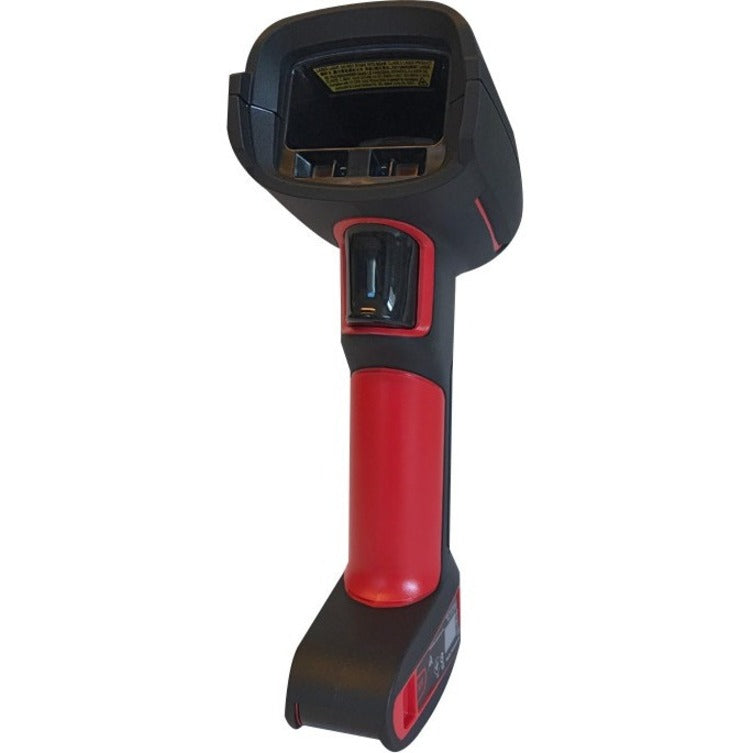 Honeywell Granit XP 1991iSR barcode scanner in charging dock, showing red and black industrial design-alternate-image1