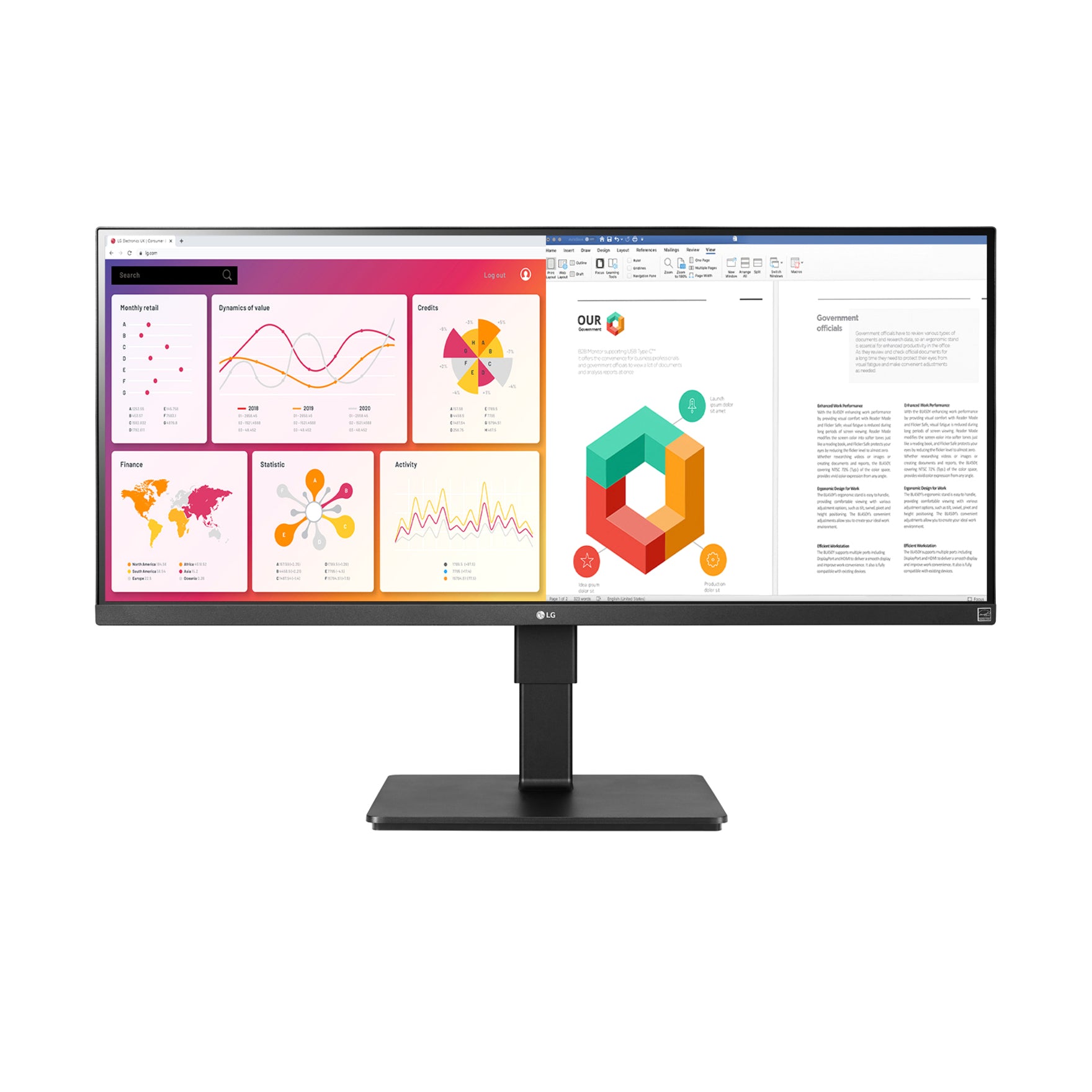 LG Ultrawide 34BN770-B 34 Class QHD LCD Monitor - 21:9 - Matte Black