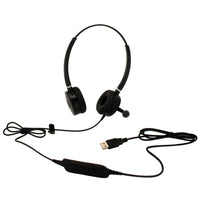 Spracht headset displaying extended USB cable and inline control layout-alternate-image4