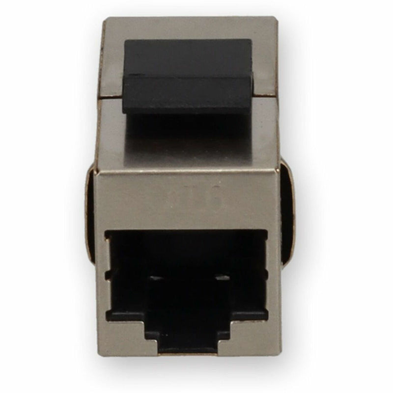 Top view of AddOn RJ-45 network adapter showing connector interface