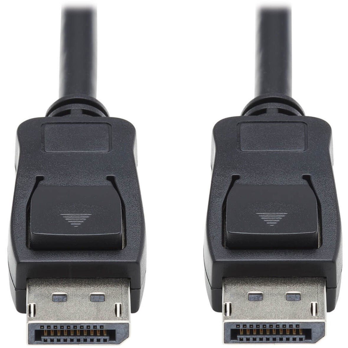 Close-up of dual DisplayPort connector latching mechanisms-alternate-image2