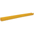 Front view of yellow PVC straight cable channel section-alternate-image1