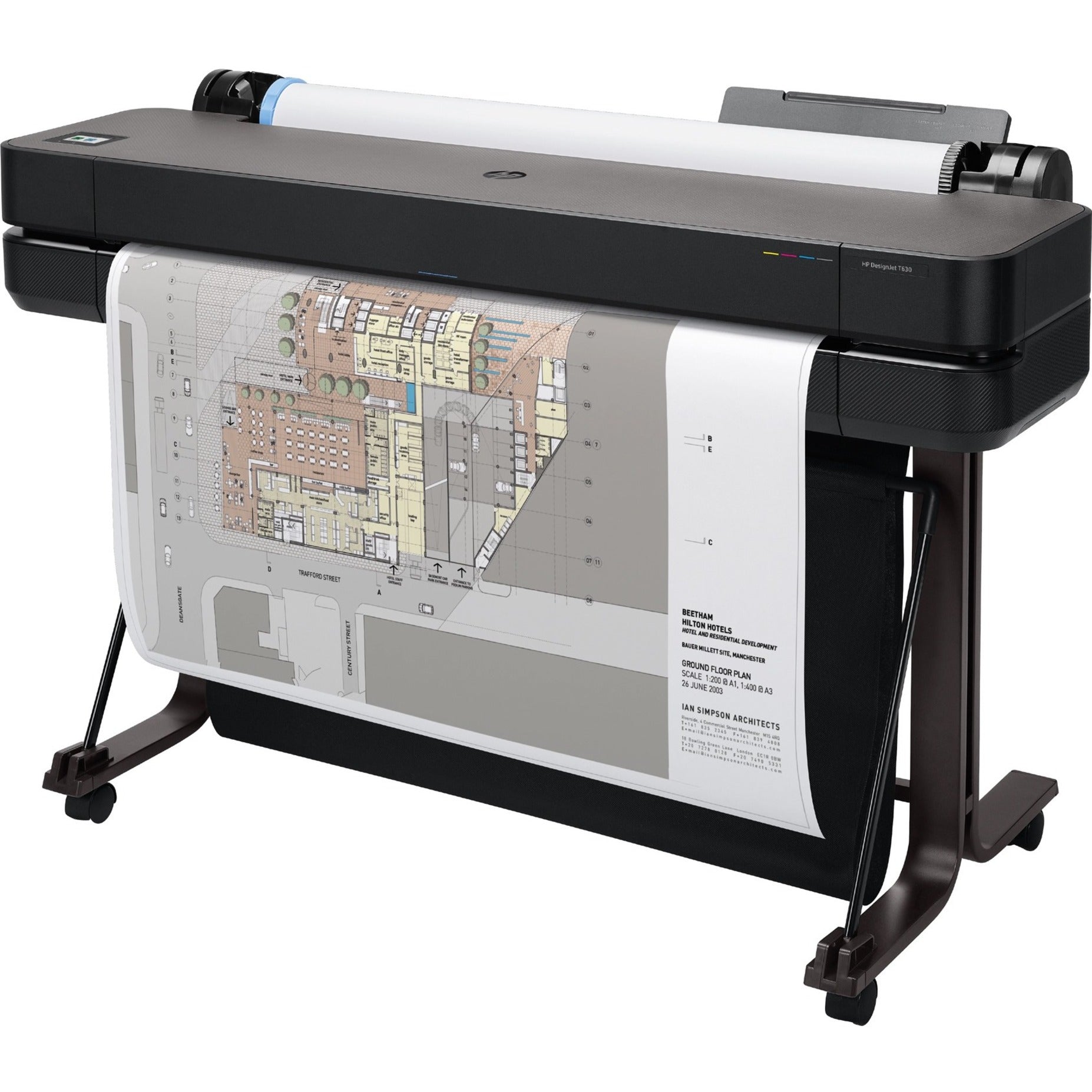 เครื่องพิมพ์ขนาดใหญ่ HP Designjet T630 - กว้างการพิมพ์ 36 นิ้ว - สี