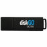 Black diskGO ULTRA USB flash drive with blue and white branding shown from front view-alternate-image1